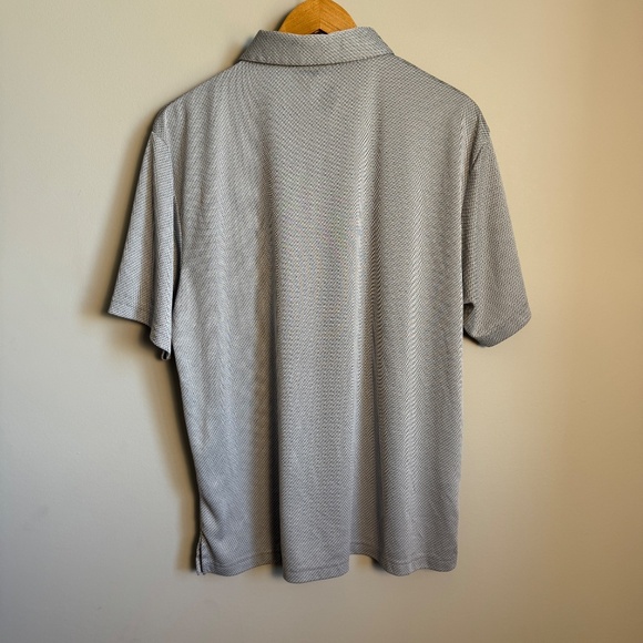 Pro Tour Mens Performance Golf Polo Shirt Gray Large Short Sleeve Logo Clubhouse - Picture 7 of 14